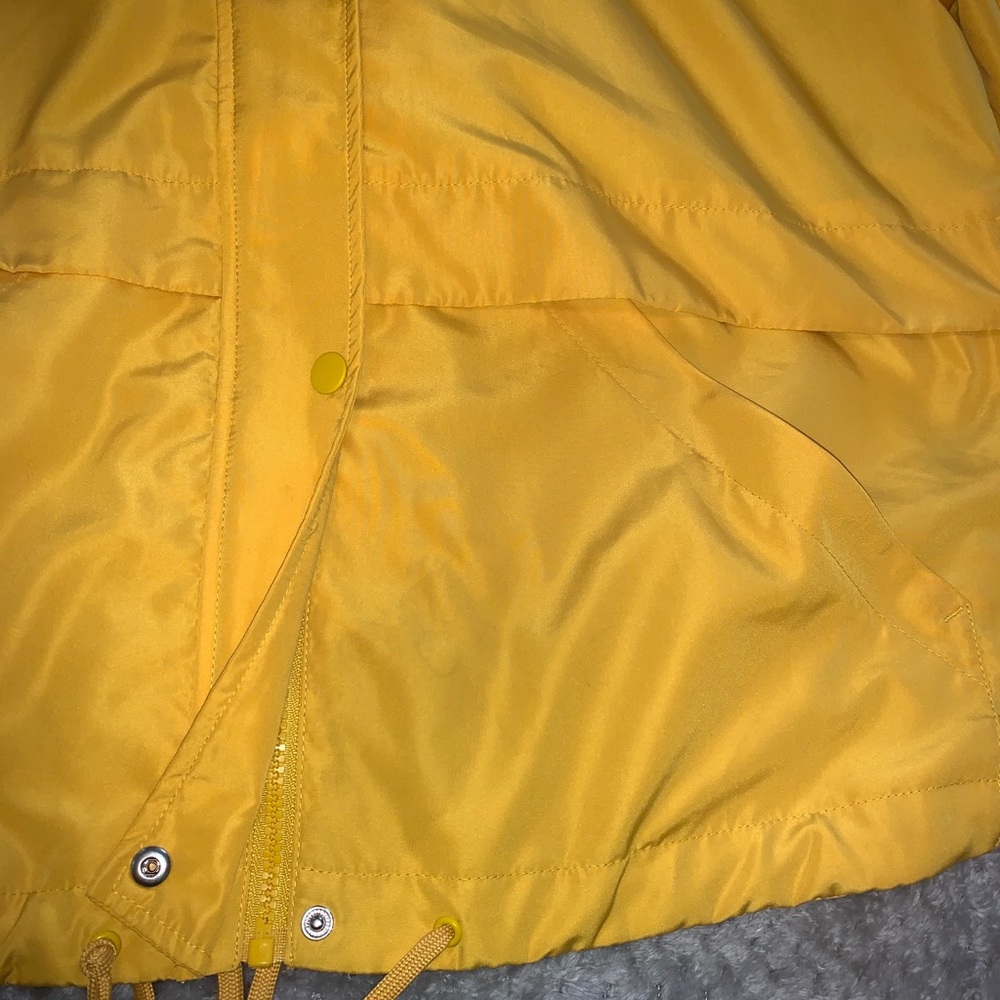 H&M Yellow Rain Jacket With Drawstring - image 7